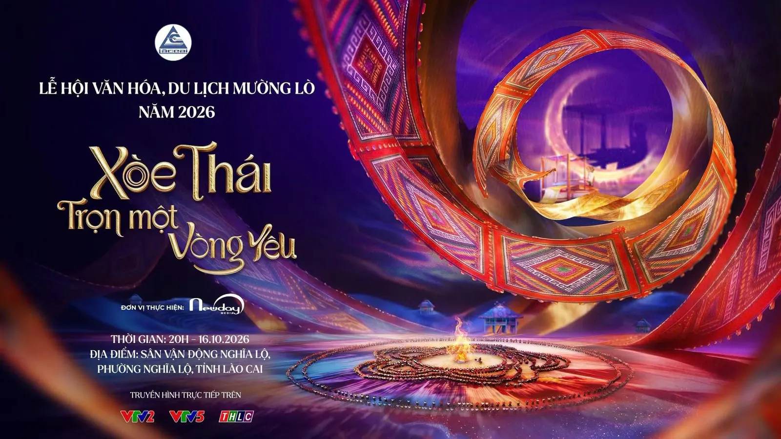 Lễ hội Mường Lò 2026: Xòe Thái - Trọn một vòng yêu đưa văn hóa bản địa lên sân khấu lớn