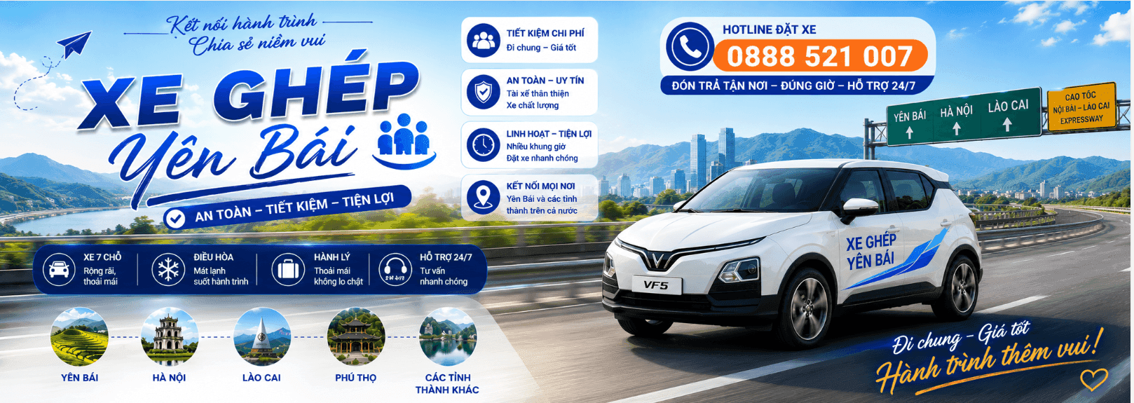 Xe ghép Văn Chấn đi Bắc Giang — Xe Ghép Yên Bái