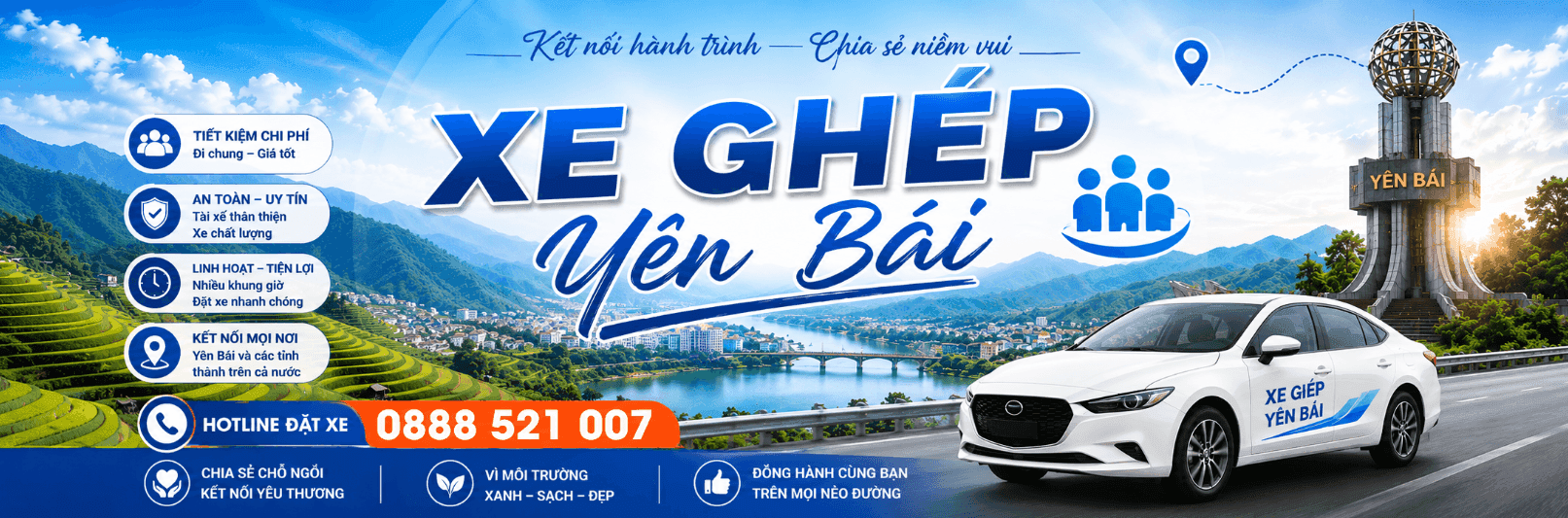 Xe ghép Lục Yên đi Hà Nội — Xe Ghép Yên Bái