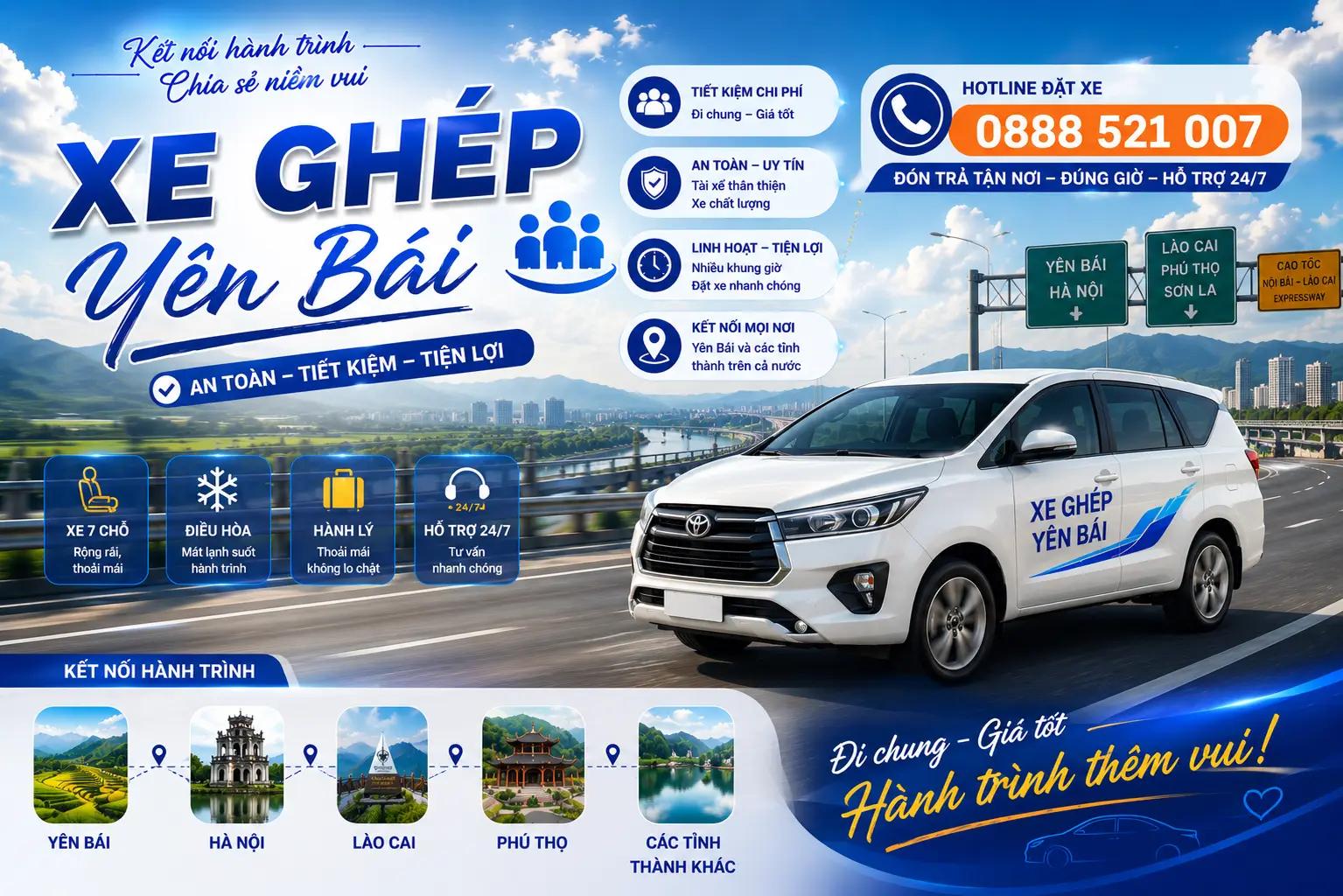 Xe Ghép Trạm Tấu Đi Hà Nội – Đón Tận Nơi, Đi Cao Tốc