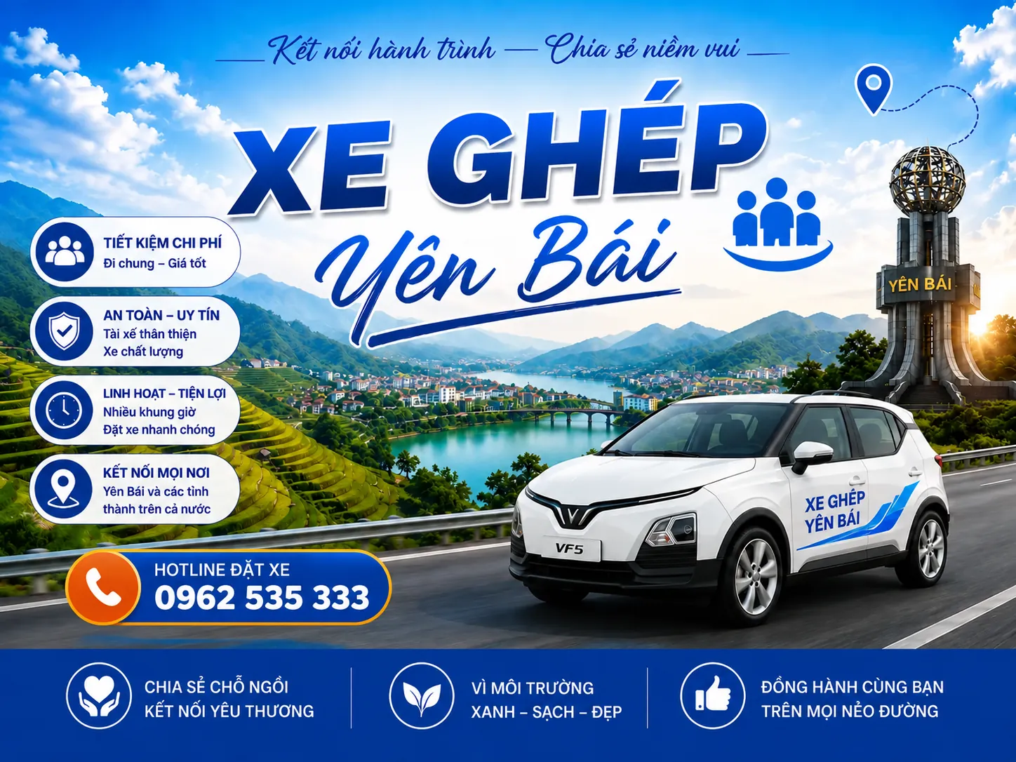 Xe Ghép Nghĩa Lộ Đi Sơn La – Đi Cao Tốc, Xe Đời Mới